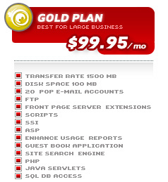 Canadian Hosters Gold Plan